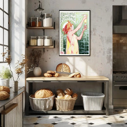Belle Époque Absinthe Poster: Art Nouveau, Whimsical Elegance PosterGoat