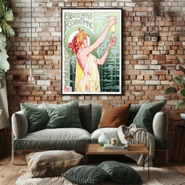 Belle Époque Absinthe Poster: Art Nouveau, Whimsical Elegance PosterGoat
