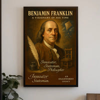 Benjamin Franklin Visionary Poster Wall Art PosterGoat