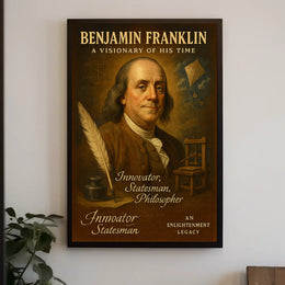Benjamin Franklin Visionary Poster Wall Art PosterGoat