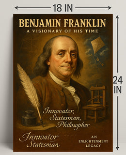 Benjamin Franklin Visionary Poster Wall Art PosterGoat