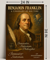 Benjamin Franklin Visionary Poster Wall Art PosterGoat