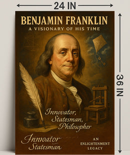 Benjamin Franklin Visionary Poster Wall Art PosterGoat