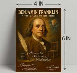 Benjamin Franklin Visionary Poster Wall Art PosterGoat