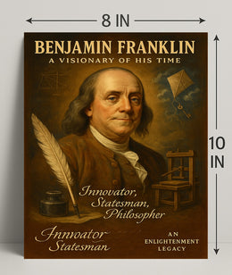 Benjamin Franklin Visionary Poster Wall Art PosterGoat