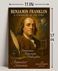 Benjamin Franklin Visionary Poster Wall Art PosterGoat