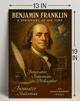 Benjamin Franklin Visionary Poster Wall Art PosterGoat