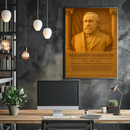 Benjamin Harrison 23rd President Poster PosterGoat