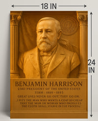 Benjamin Harrison 23rd President Poster PosterGoat