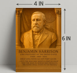 Benjamin Harrison 23rd President Poster PosterGoat