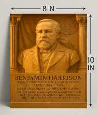 Benjamin Harrison 23rd President Poster PosterGoat