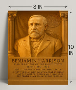 Benjamin Harrison 23rd President Poster PosterGoat