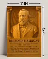 Benjamin Harrison 23rd President Poster PosterGoat