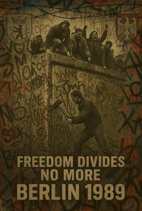 Berlin Wall Fall 1989 Historical Event Poster PosterGoat