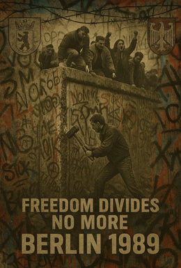 Berlin Wall Fall 1989 Historical Event Poster PosterGoat
