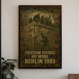 Berlin Wall Fall 1989 Historical Event Poster PosterGoat