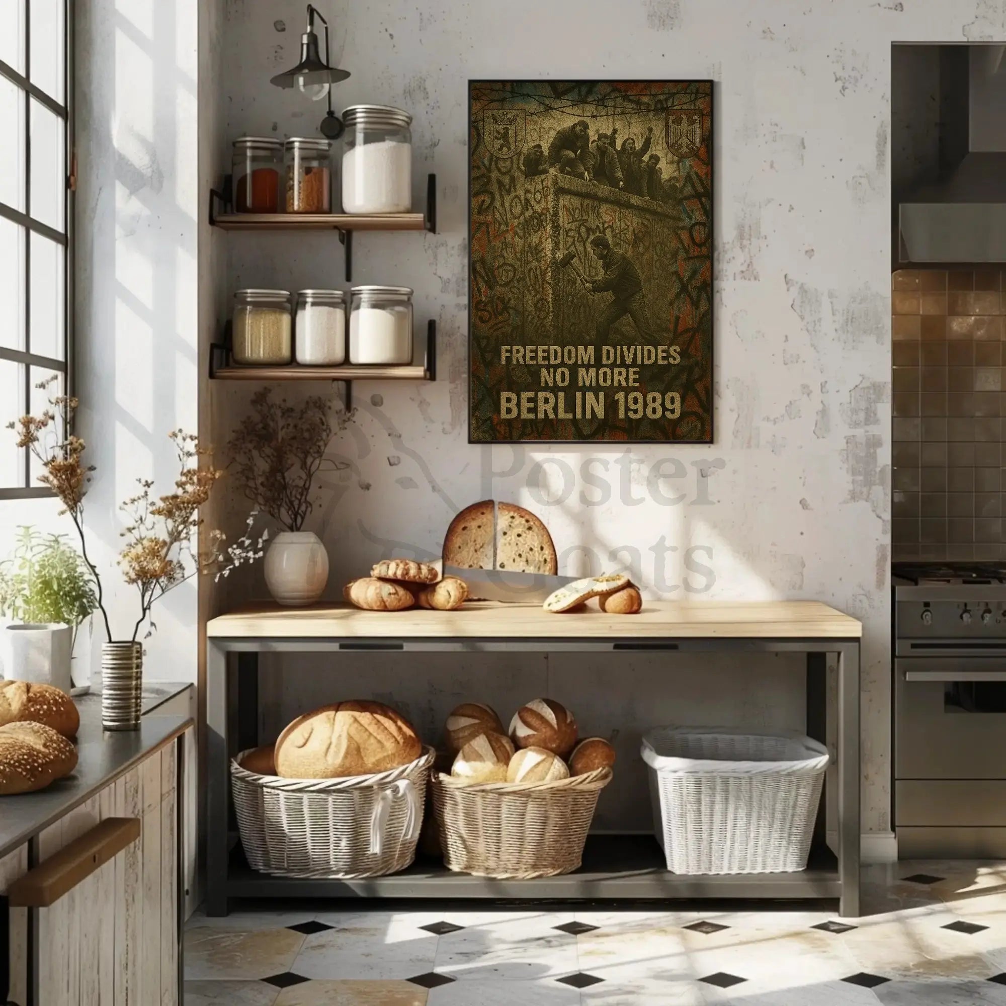 Berlin Wall Fall 1989 Historical Event Poster PosterGoat