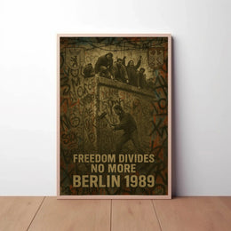 Berlin Wall Fall 1989 Historical Event Poster PosterGoat