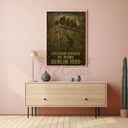 Berlin Wall Fall 1989 Historical Event Poster PosterGoat
