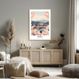 Bern's Charm: Swiss Alps Travel Poster PosterGoat