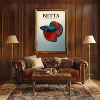 Betta Siamese Fighting Fish Poster PosterGoat