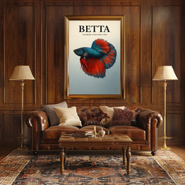 Betta Siamese Fighting Fish Poster PosterGoat