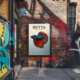 Betta Siamese Fighting Fish Poster PosterGoat