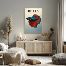Betta Siamese Fighting Fish Poster PosterGoat