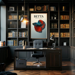 Betta Siamese Fighting Fish Poster PosterGoat