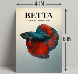 Betta Siamese Fighting Fish Poster PosterGoat