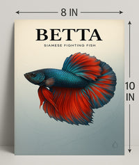 Betta Siamese Fighting Fish Poster PosterGoat