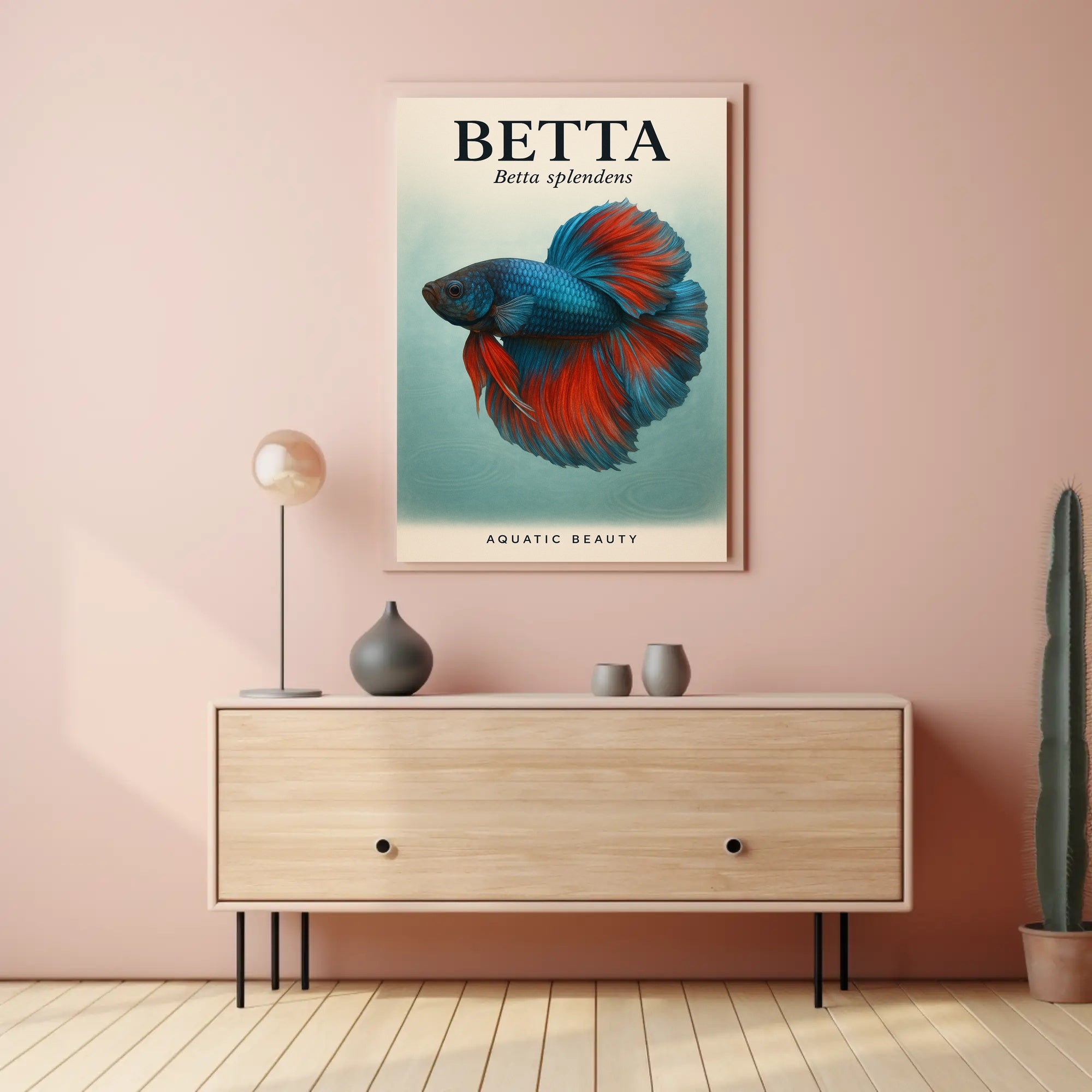 Betta Splendens Aquatic Beauty Poster PosterGoat
