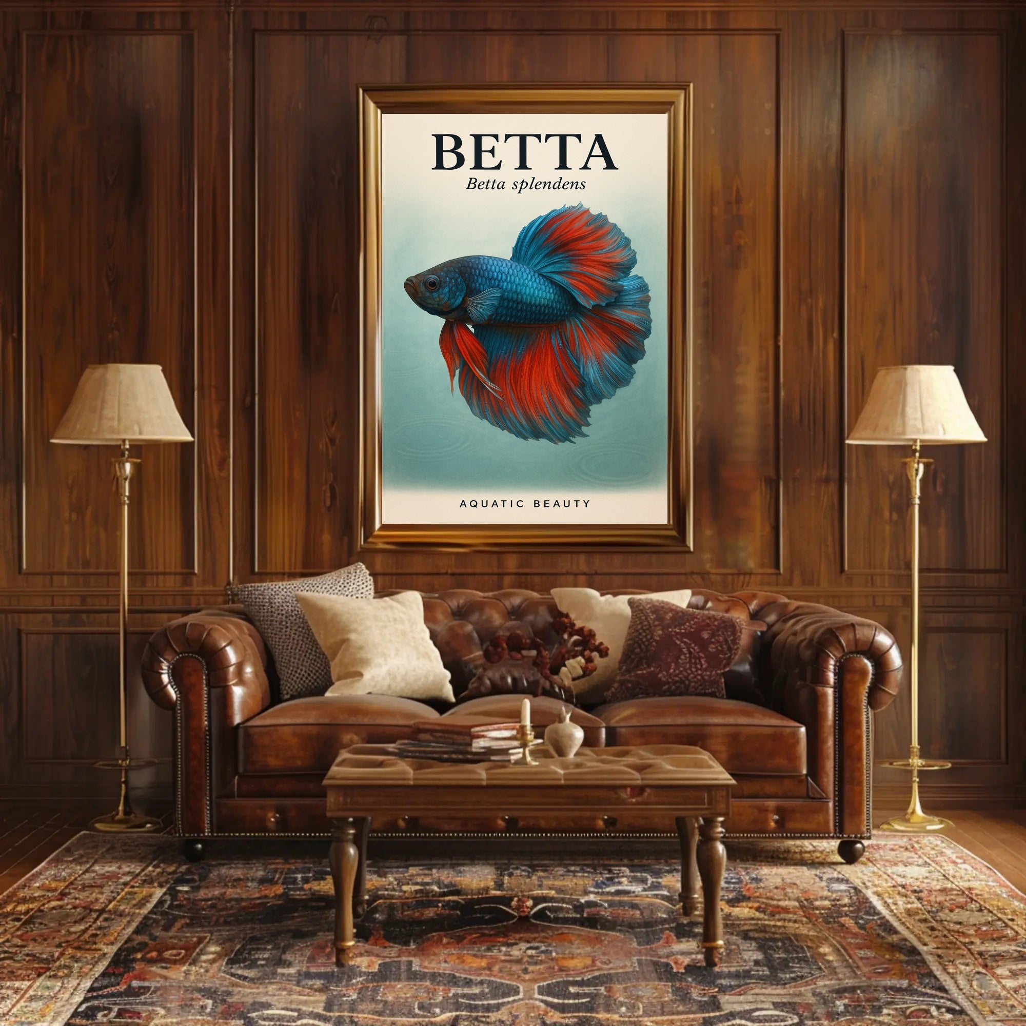 Betta Splendens Aquatic Beauty Poster PosterGoat