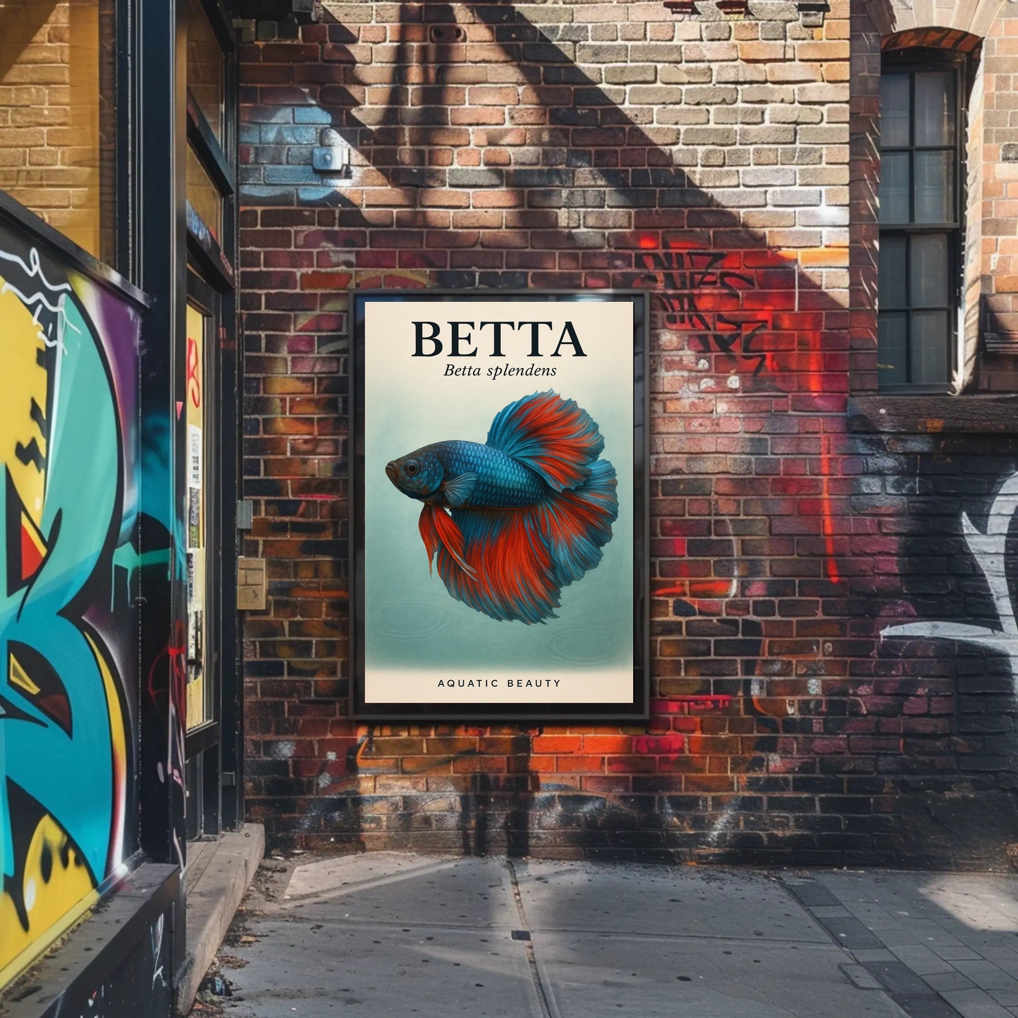 Betta Splendens Aquatic Beauty Poster PosterGoat