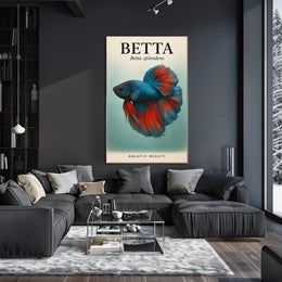 Betta Splendens Aquatic Beauty Poster PosterGoat