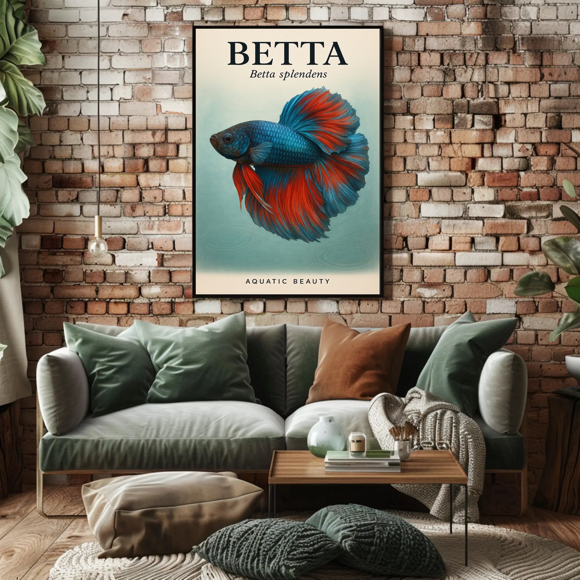 Betta Splendens Aquatic Beauty Poster PosterGoat