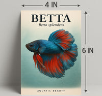 Betta Splendens Aquatic Beauty Poster PosterGoat