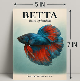 Betta Splendens Aquatic Beauty Poster PosterGoat