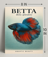 Betta Splendens Aquatic Beauty Poster PosterGoat
