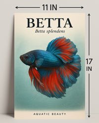 Betta Splendens Aquatic Beauty Poster PosterGoat