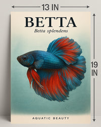 Betta Splendens Aquatic Beauty Poster PosterGoat