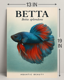 Betta Splendens Aquatic Beauty Poster PosterGoat