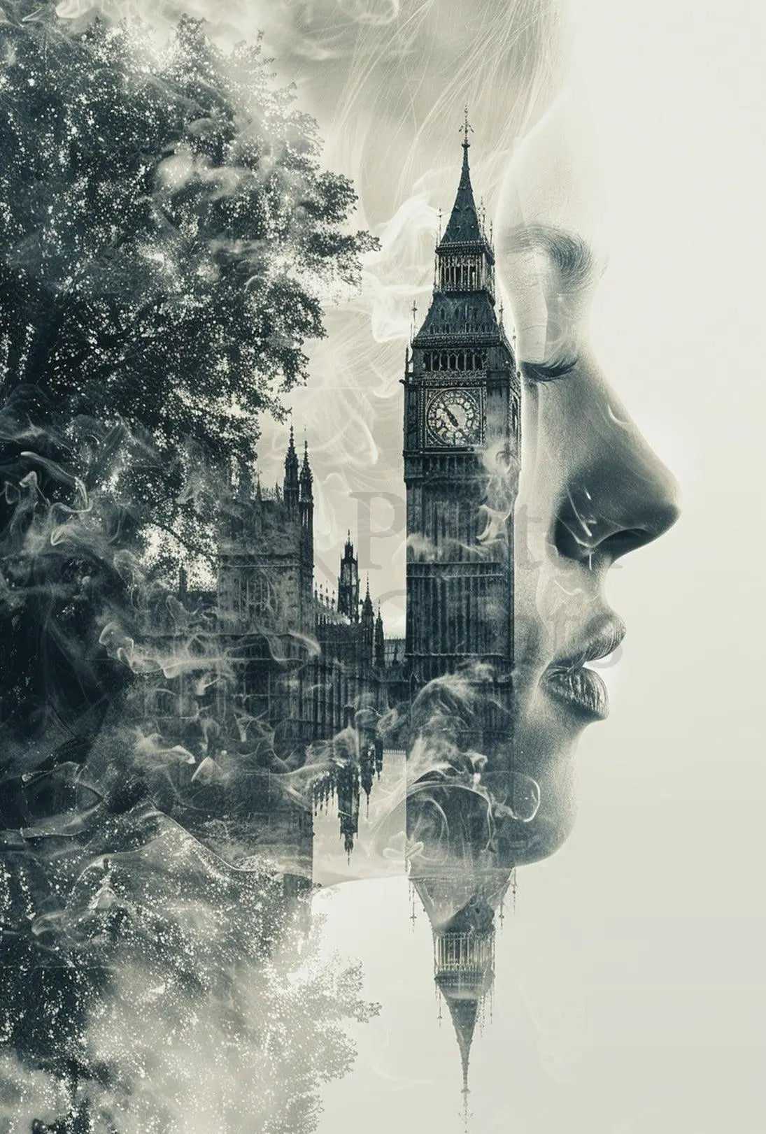 Big Ben London Dreamy Identity Artistic Poster PosterGoat