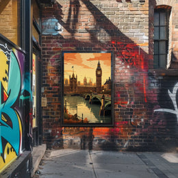 Big Ben London Scenic Travel Poster PosterGoat