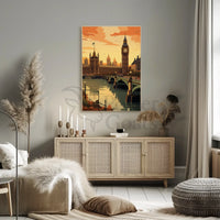 Big Ben London Scenic Travel Poster PosterGoat