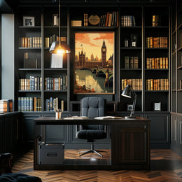 Big Ben London Scenic Travel Poster PosterGoat