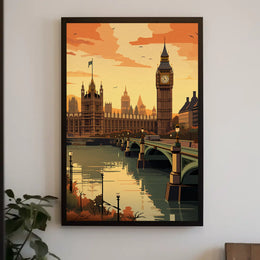 Big Ben London Scenic Travel Poster PosterGoat