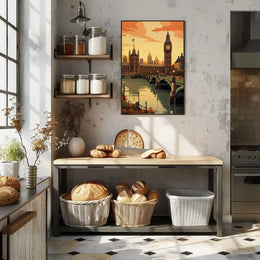 Big Ben London Scenic Travel Poster PosterGoat