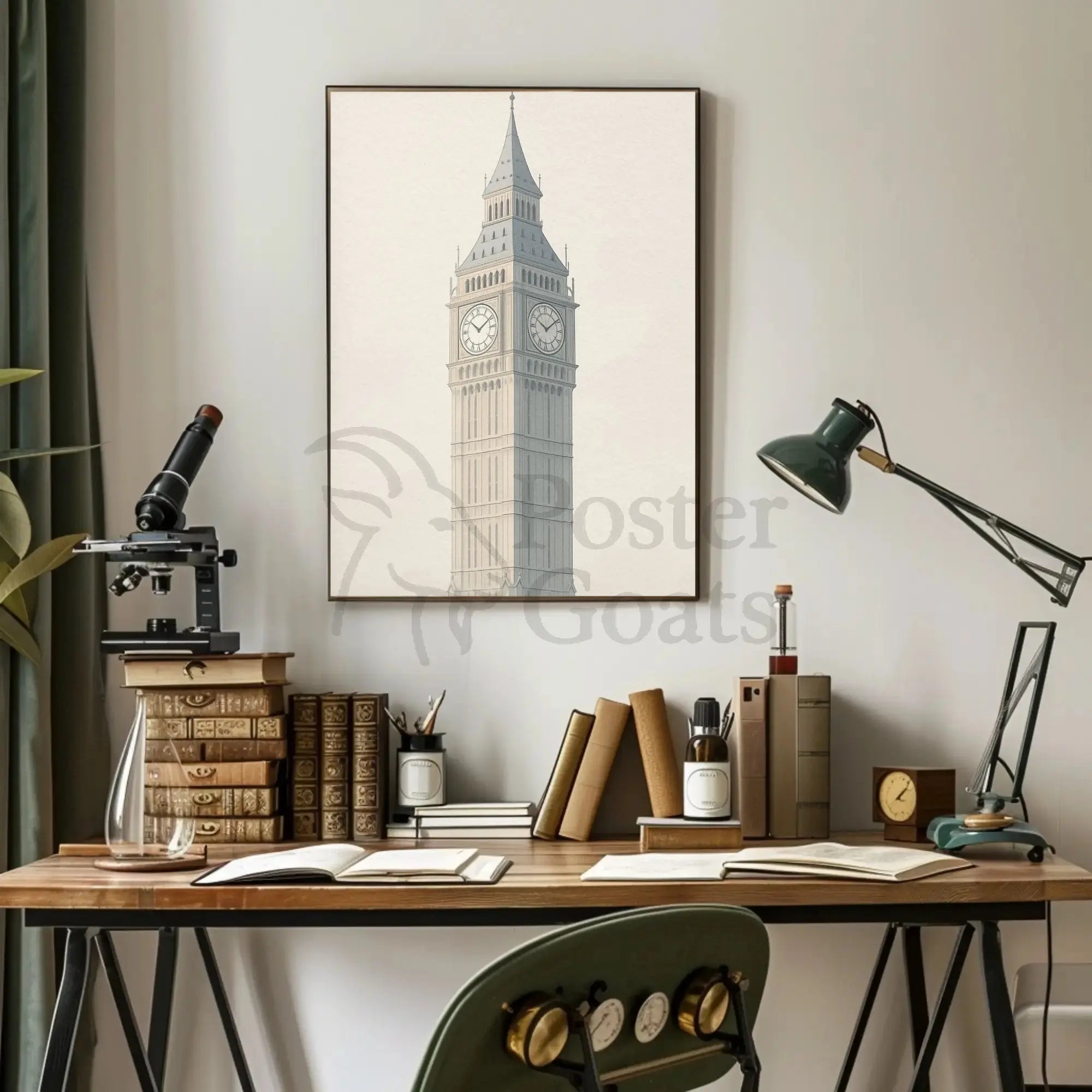 Big Ben London Travel Art Print - Travel Poster PosterGoat