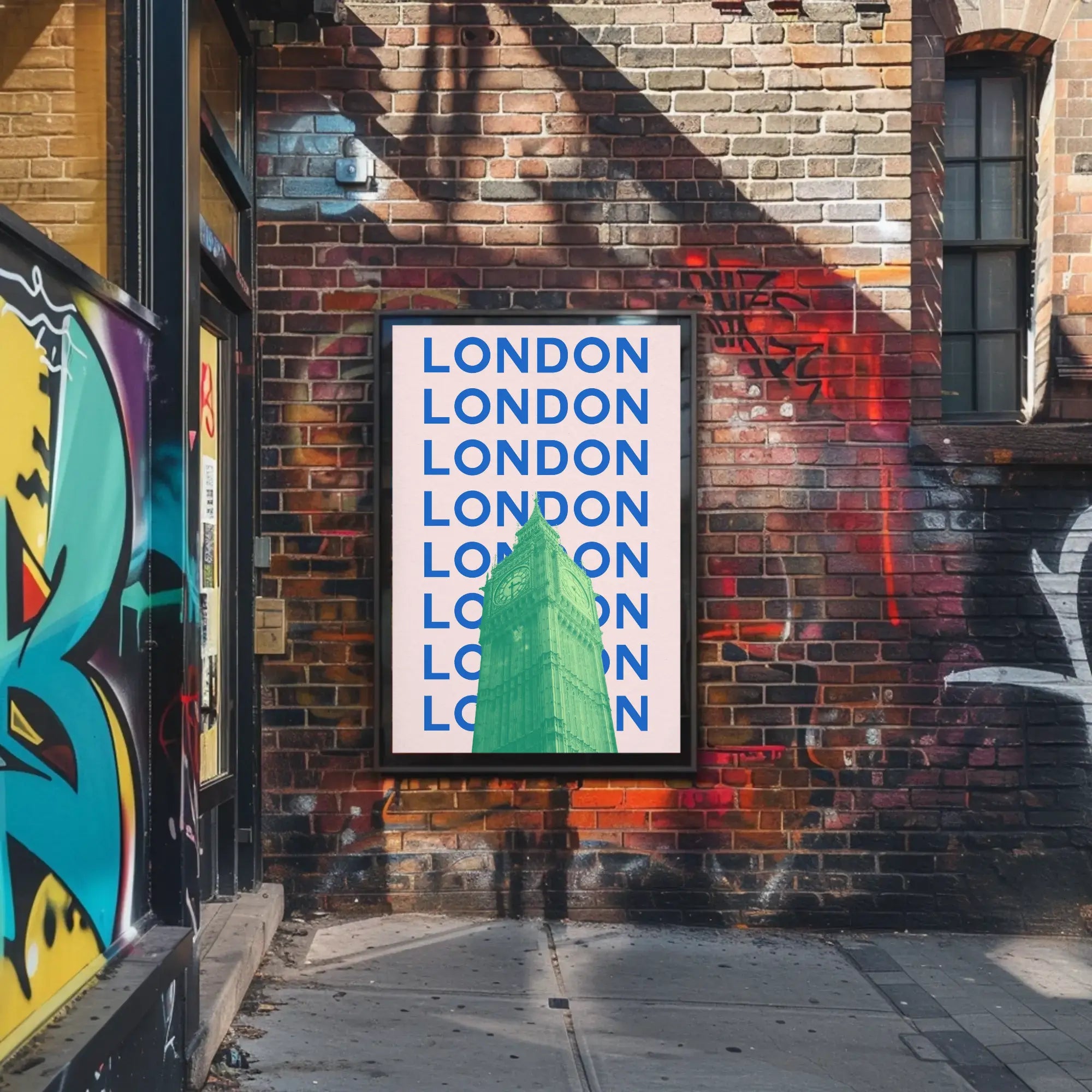 Big Ben Modern London Travel Poster PosterGoat